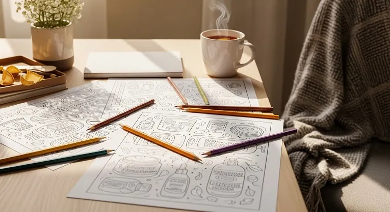 Skin Care Coloring Pages: Free Printable Fun & Self-Care Crafts